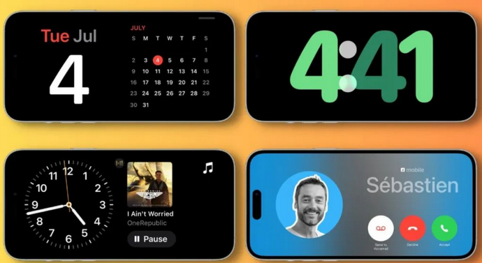 西峰苹果手机维修分享iOS17横屏充电待机显示有什么好处 